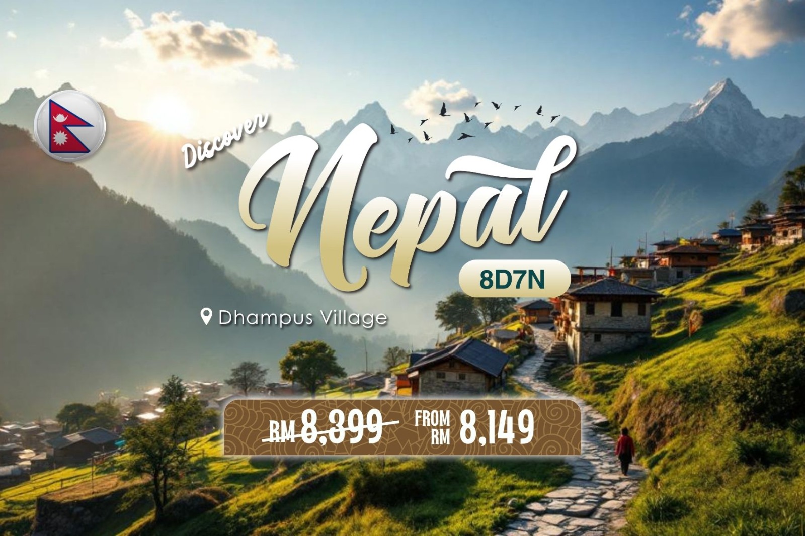 8D Nepal Dhampus Village Tour