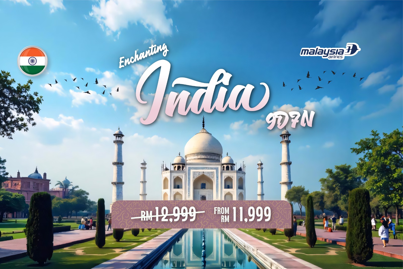 9D Enchanting India Tour