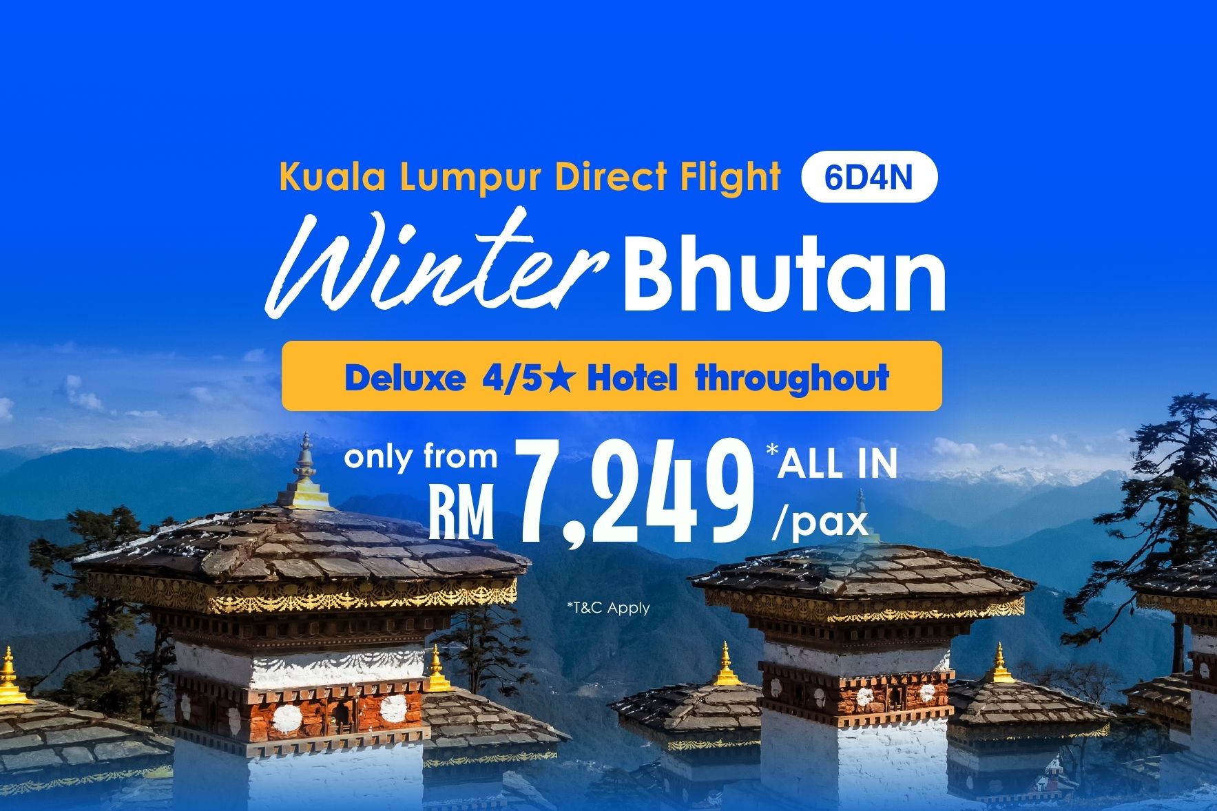 6D Bhutan Blue Winter Tour 