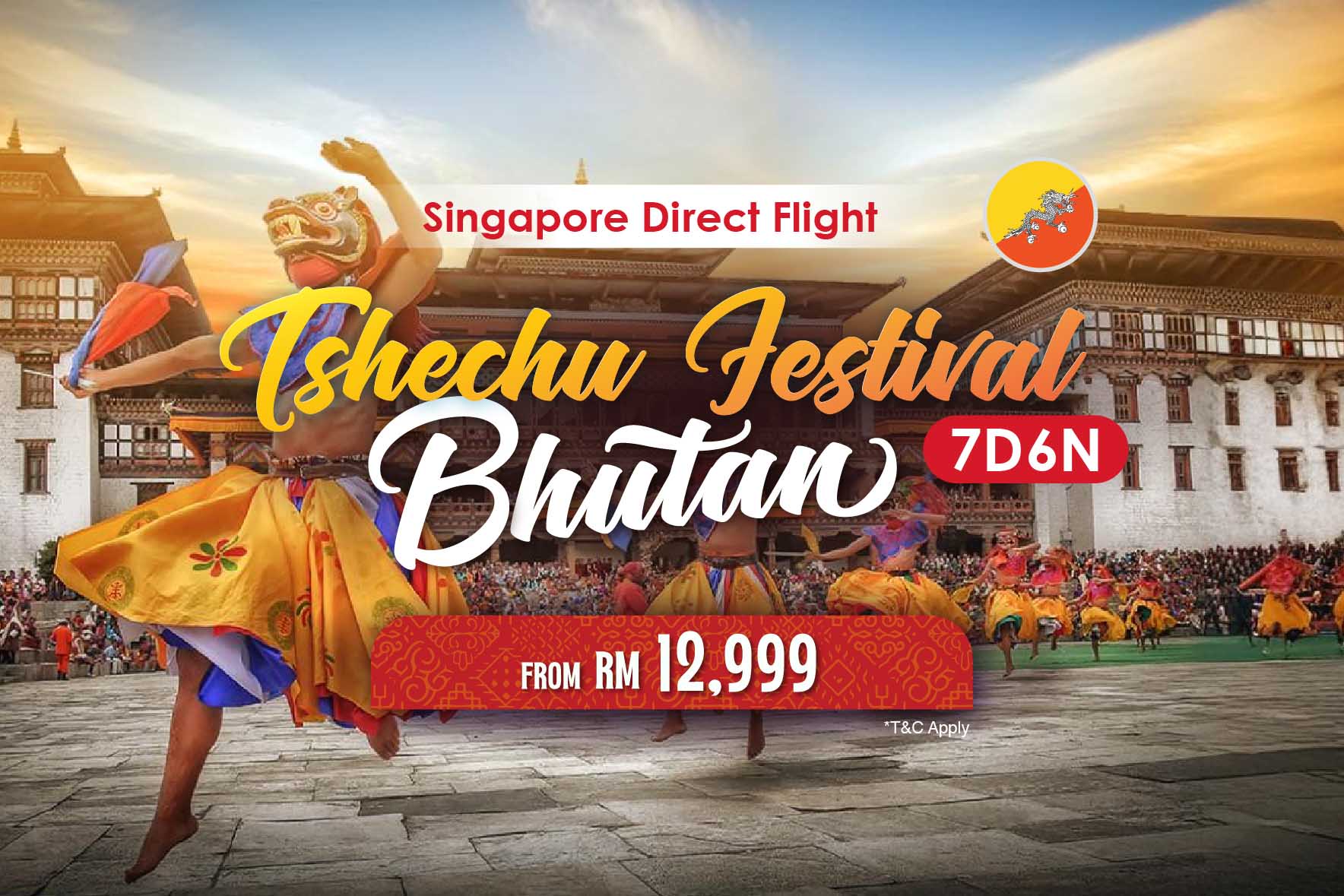 7D Bhutan Tshechu Festival Tour (Ex-Sin) - Bhutan from Malaysia