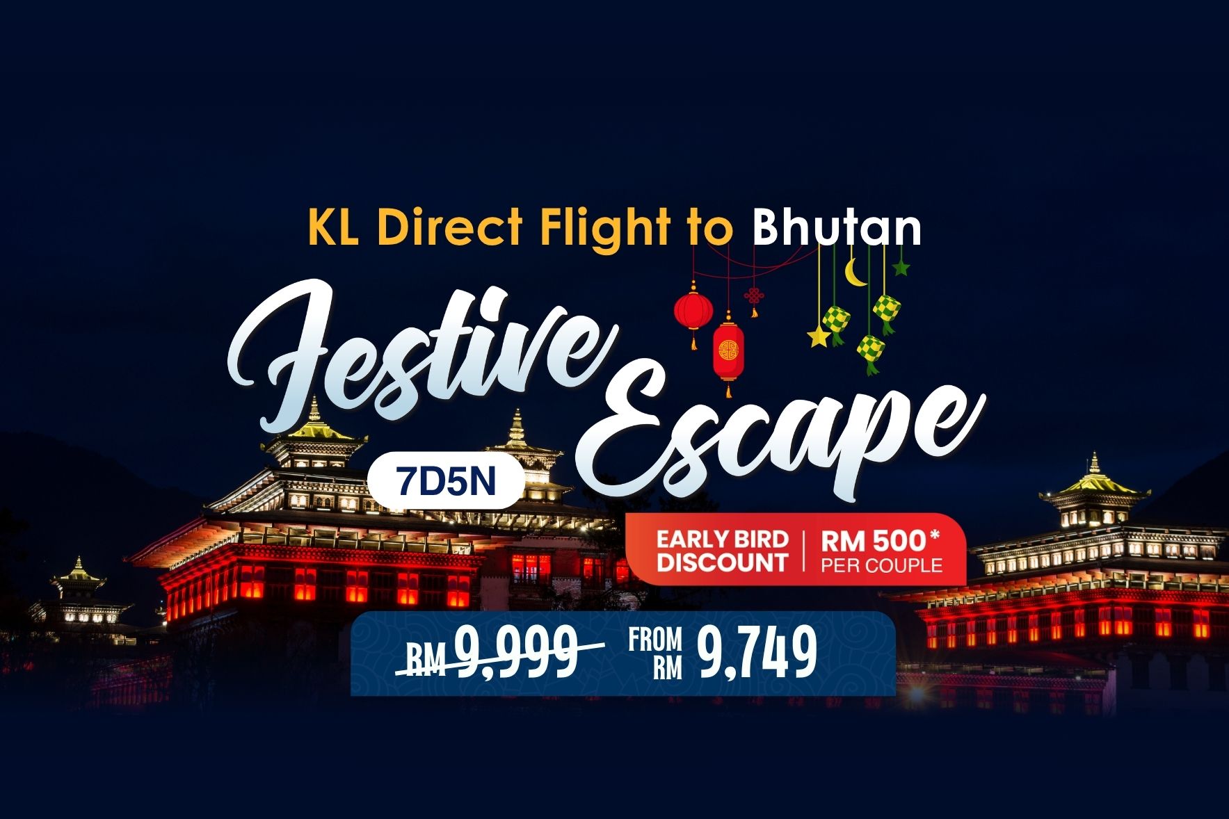 7D Bhutan Charted (EX-KL)